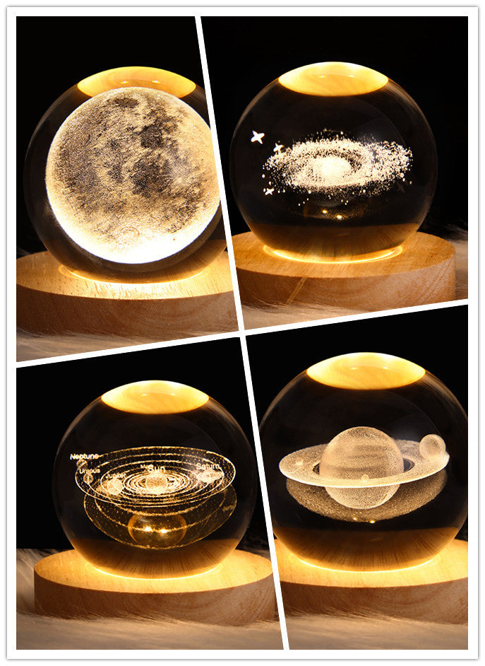 Galaxy Crystal Night Light
