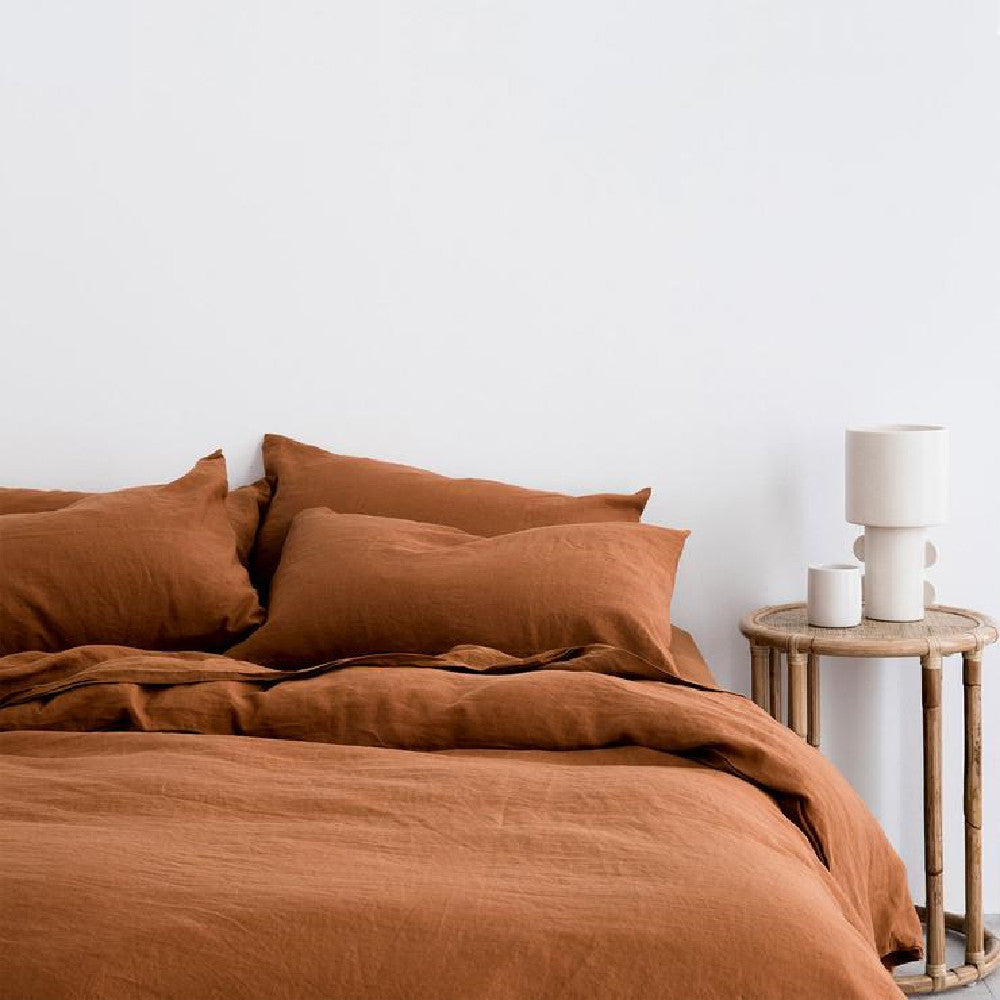 Pure Linen Decorative Pillowcase Close-Up