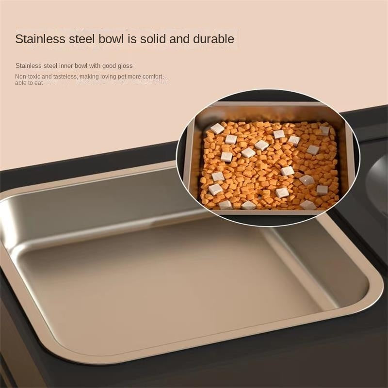 Elevated Stainless Steel Dog Bowl Set