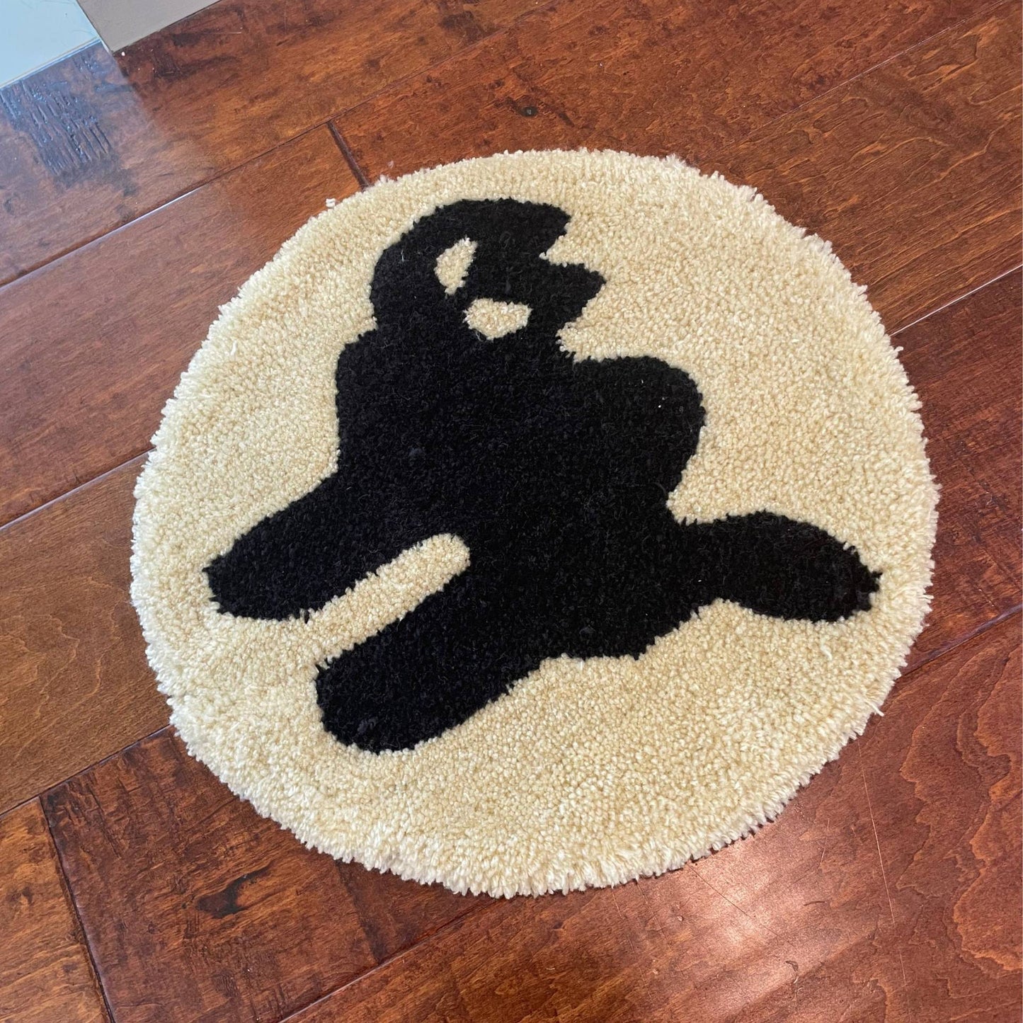 Black Cat Halloween Sugar Cookie Rug