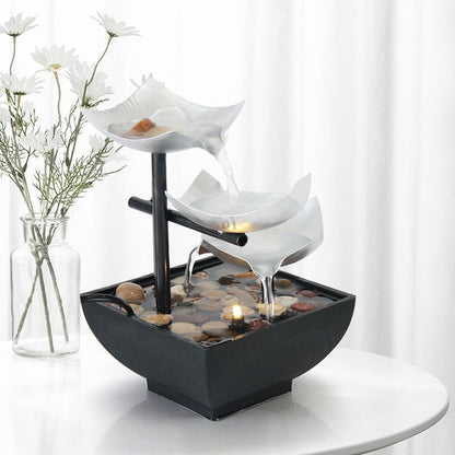 Compact Home Decor Water Fountain with Flowing Design Flow