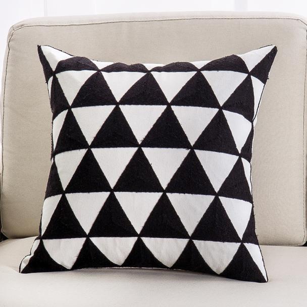 Embroided Accent Pillow Triangle