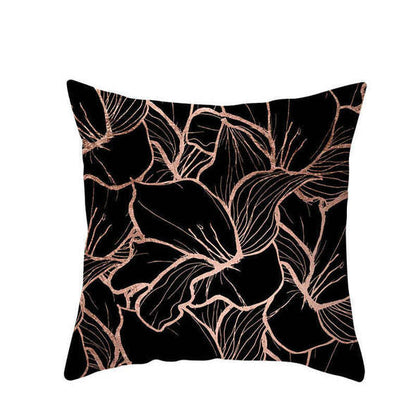 Gold Peach Skin Decorative Pillowcase on Couch