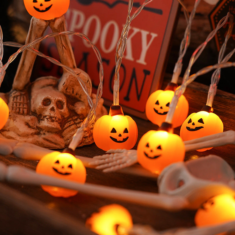 Halloween Battery-Operated Decorative String Lights Pumpkin