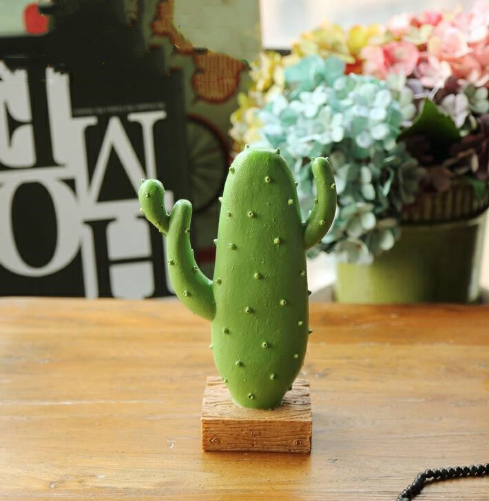 Modern Ceramic Cactus Home Accent Style A