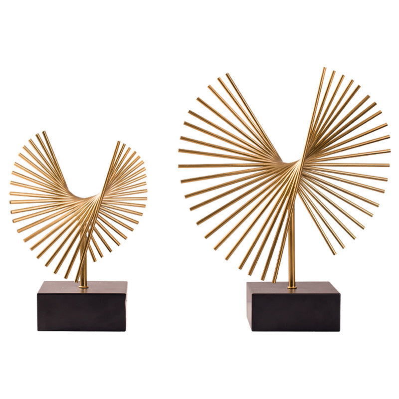 Modern Iron Sculpture - Minimalist Home Accent