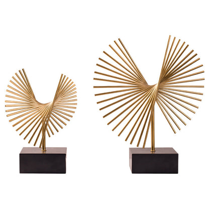 Modern Iron Sculpture - Minimalist Home Accent