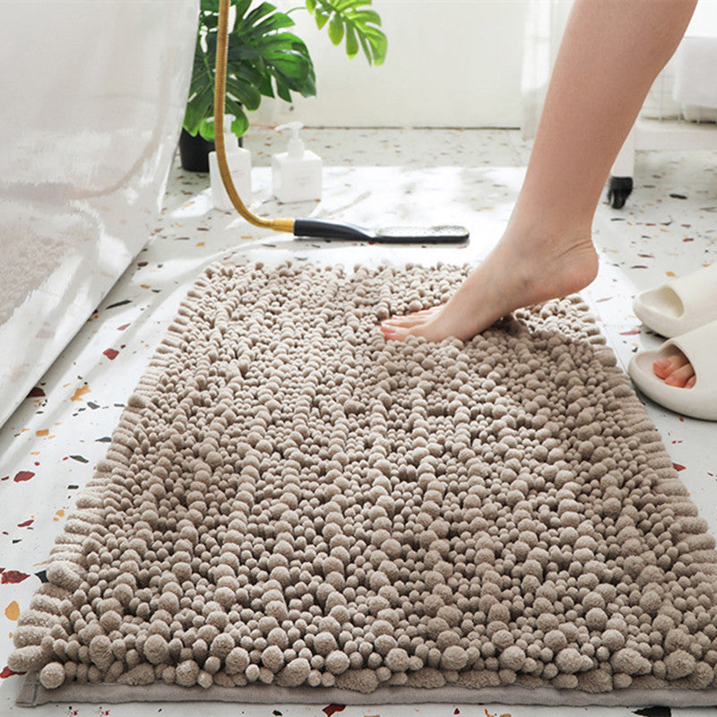 Soft Chenille Bathroom Mat in Camel