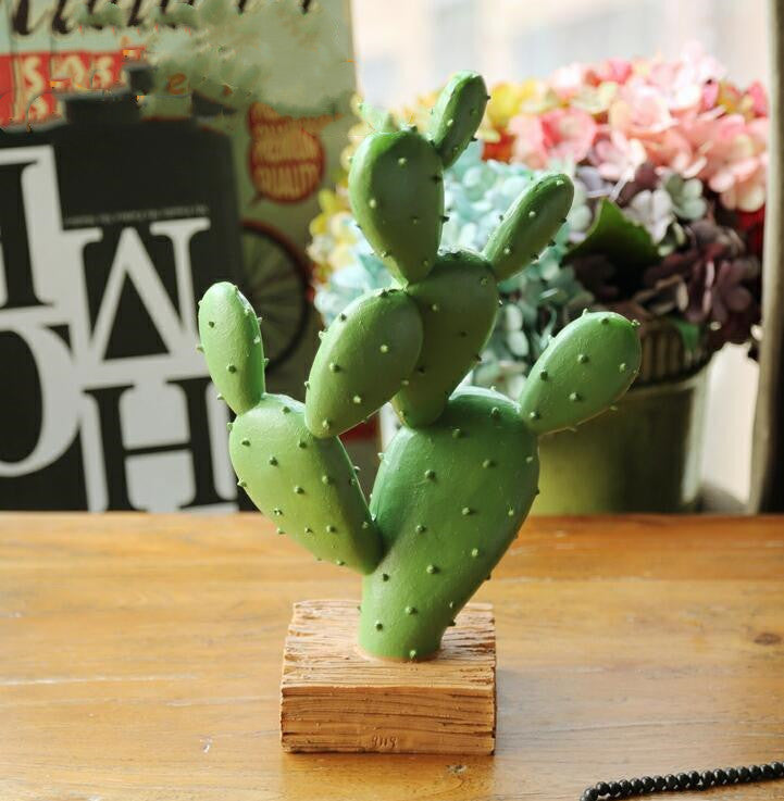 Stylish Cactus Sculpture for Scandinavian Interiors Accent
