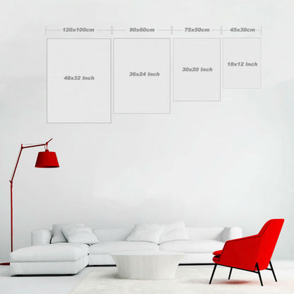 to the moon and back canvas sizes