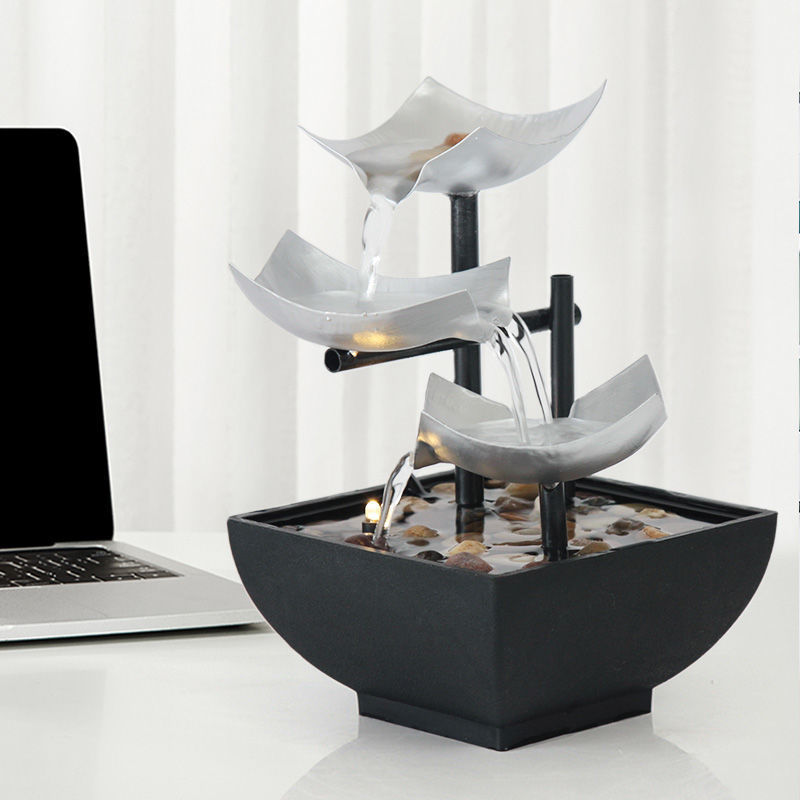 Zen Flowing Water Desktop Fountain for Relaxation