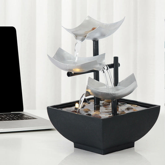 Zen Flowing Water Desktop Fountain for Relaxation