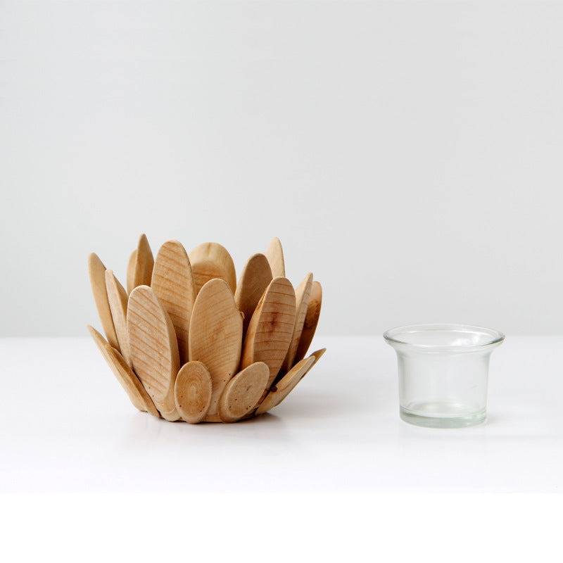 candlestick wooden holder