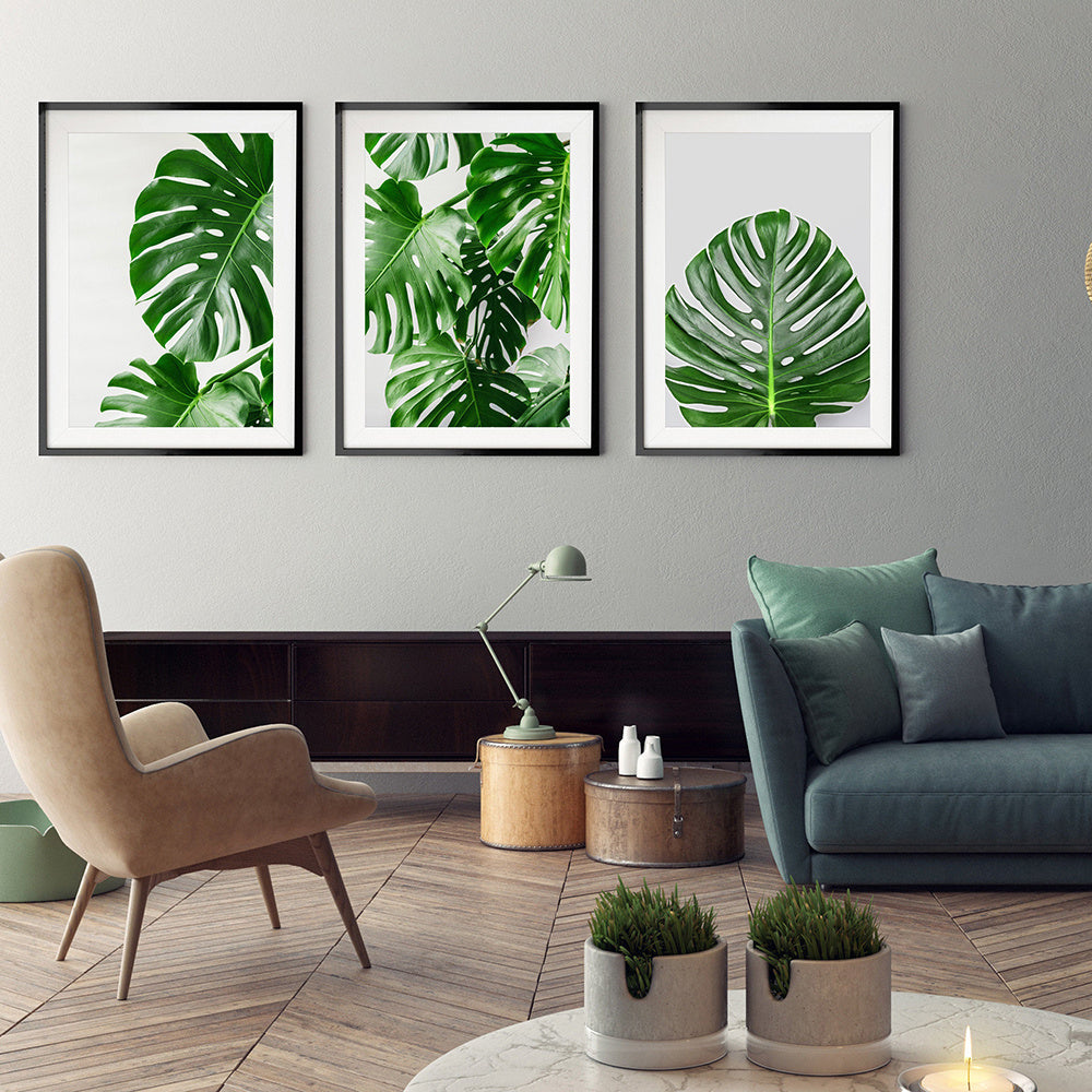 green garden plants canvas home decor